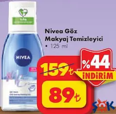 NİVEA GÖZ MAKYAJ TEMİZLEYİCİ 125 ML